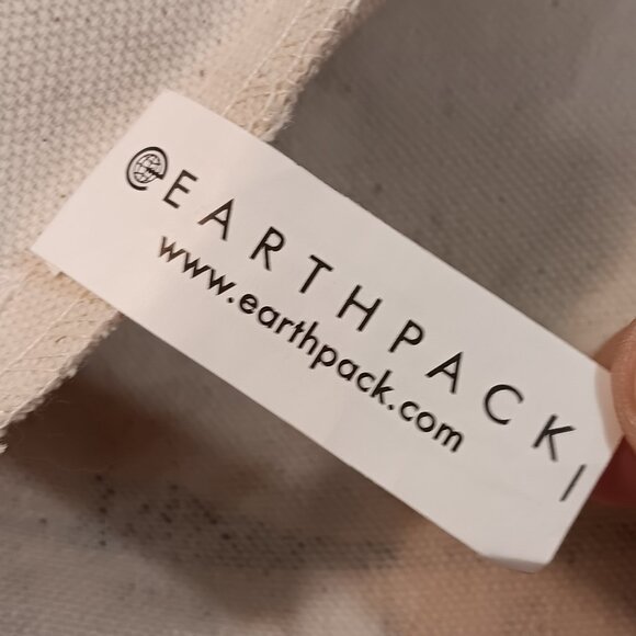 Faherty canvas double handle graphic art book shopping tote bag - Picture 10 of 11